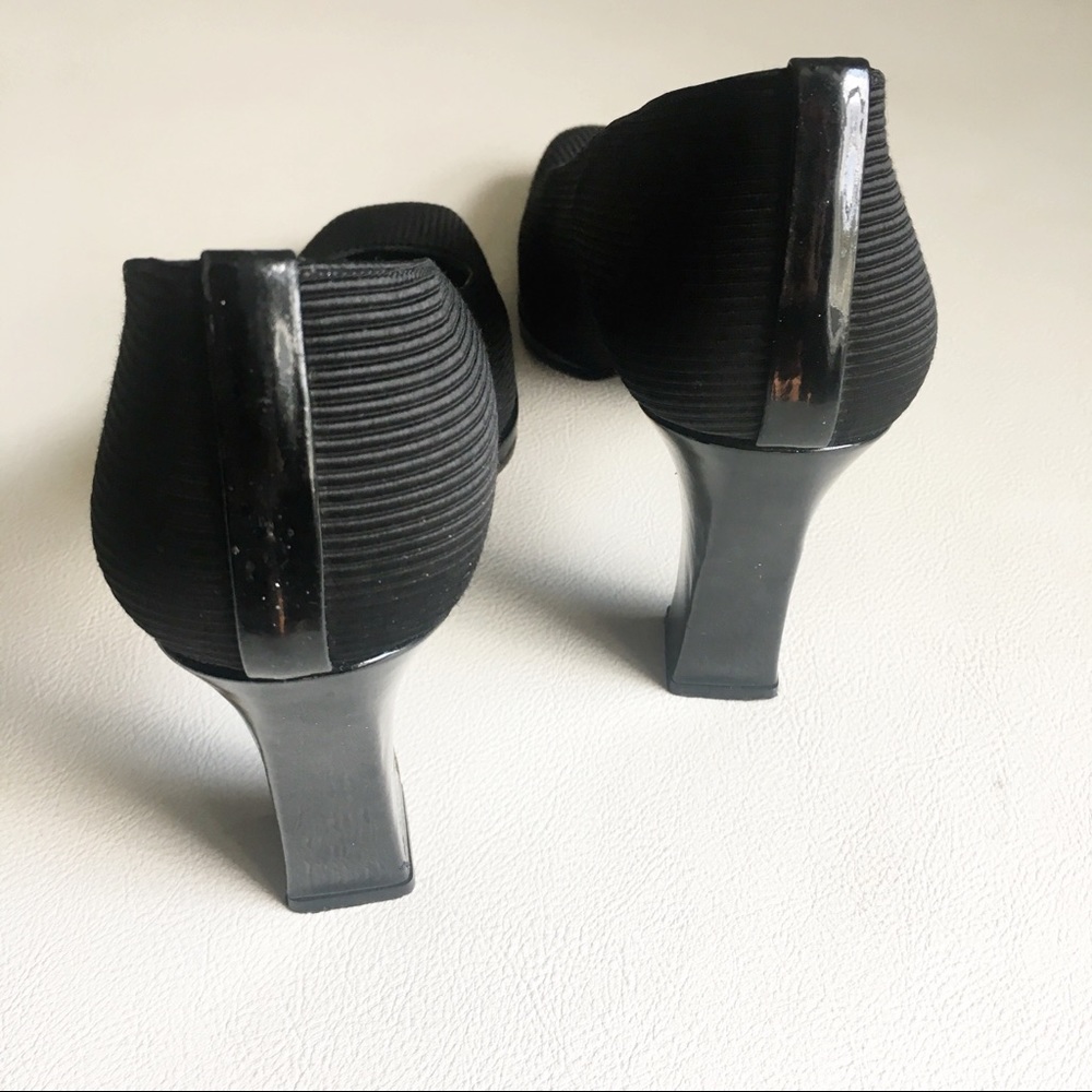 Stuart Weitzman Square Toe Ribbed Heels - image 3